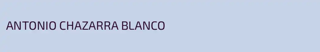 ANTONIO CHAZARRA BLANCO